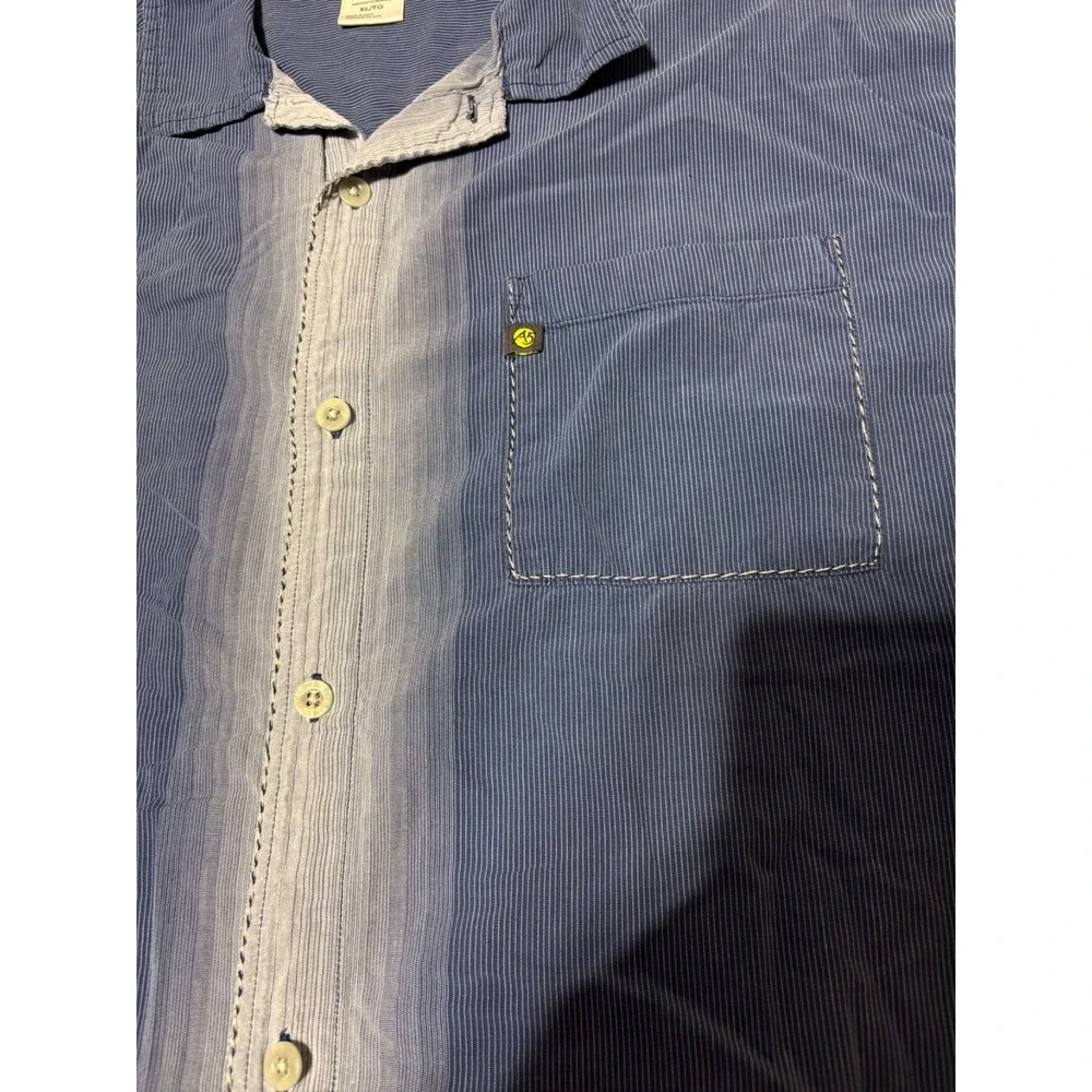 The North Face Mens XL Blue Short Sleeve Button Front A5 Series Shirt
